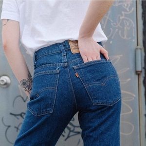Vintage Levis 517 Orange Tab Dark Wash Jeans